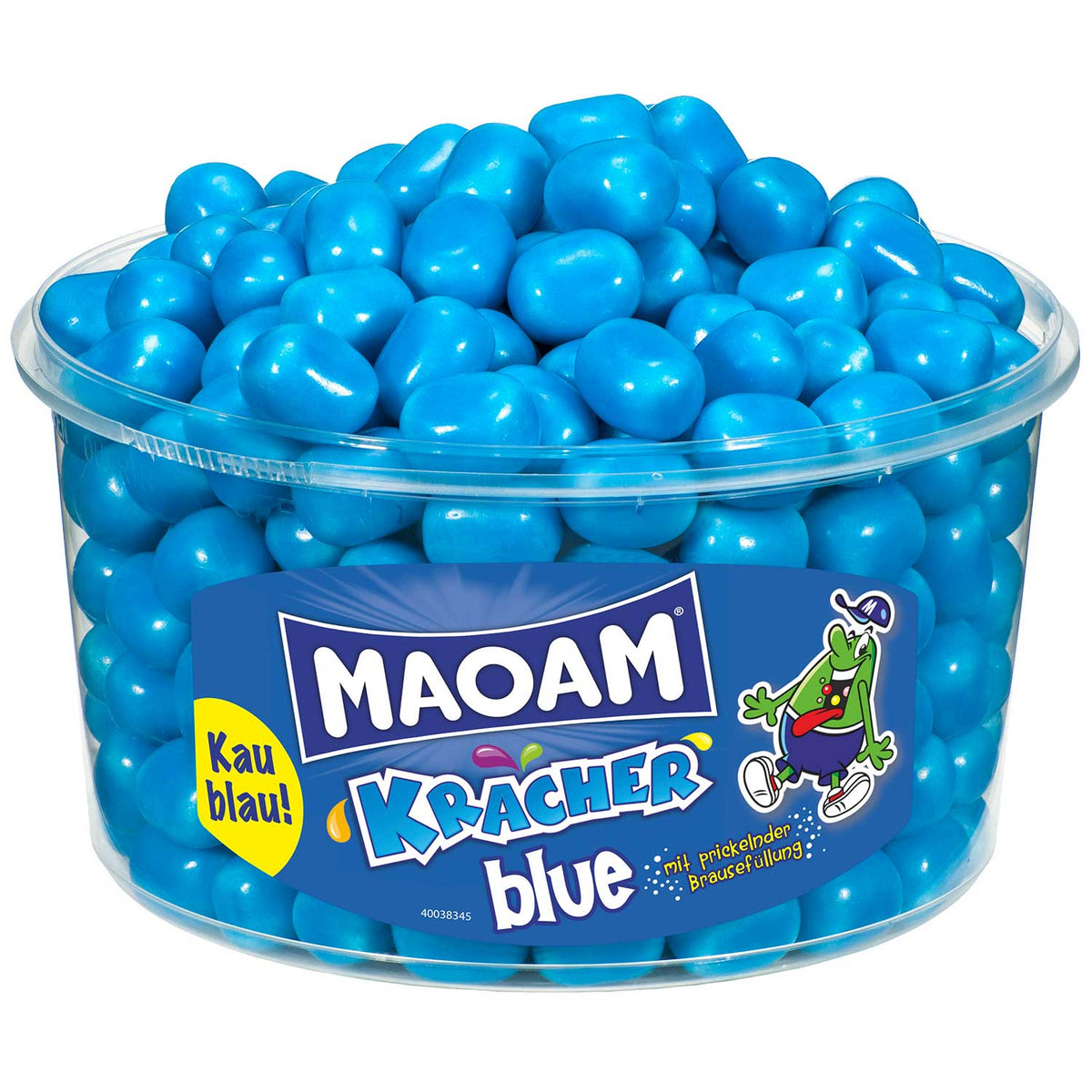 Maoam Kracher Blue Kaubonbon mit Brausepulver – 265 Stück – Produktansicht