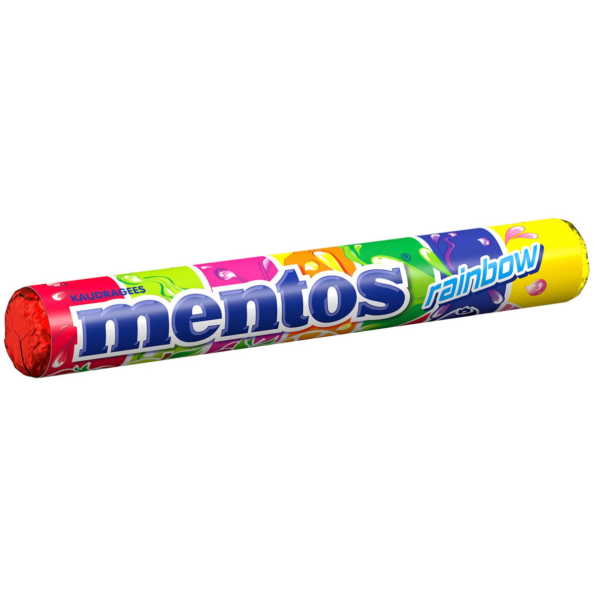 Mentos Rainbow Multipack mit 3 Rollen à 37,5g fruchtige Kaudragees – Seitenansicht