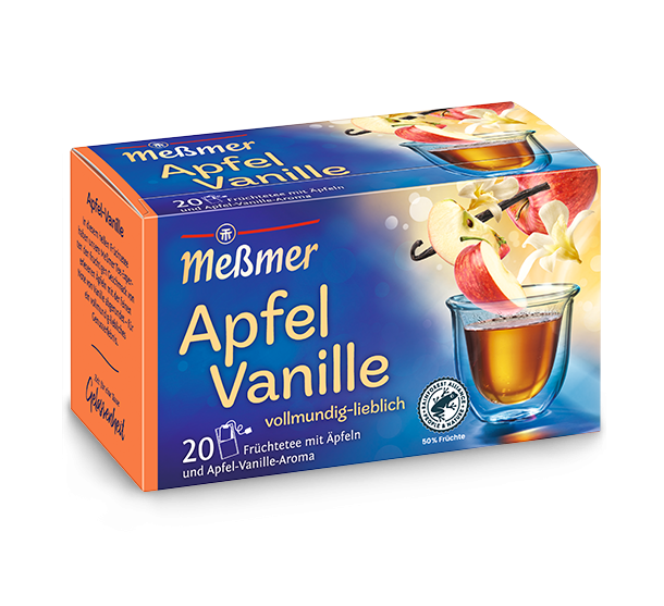Messmer Apfel Vanille Früchtetee 20 Beutel 37g
