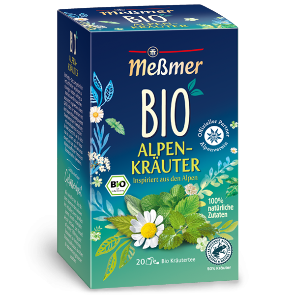 Messmer Bio Alpenkräuter Bio Kräutertee 20 Teebeutel 40g