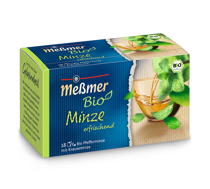 Messmer Bio Pfefferminztee mit Krauseminze 20 Beutel