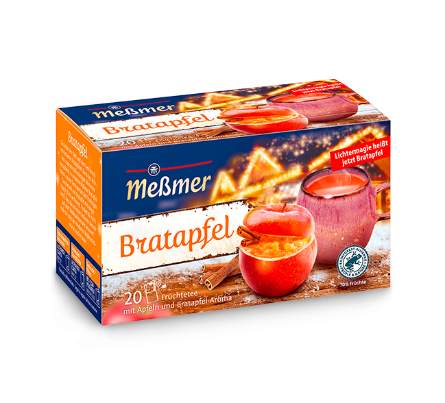 Messmer Bratapfel Tee 20er Beutel 45g mit Bratapfelgeschmack