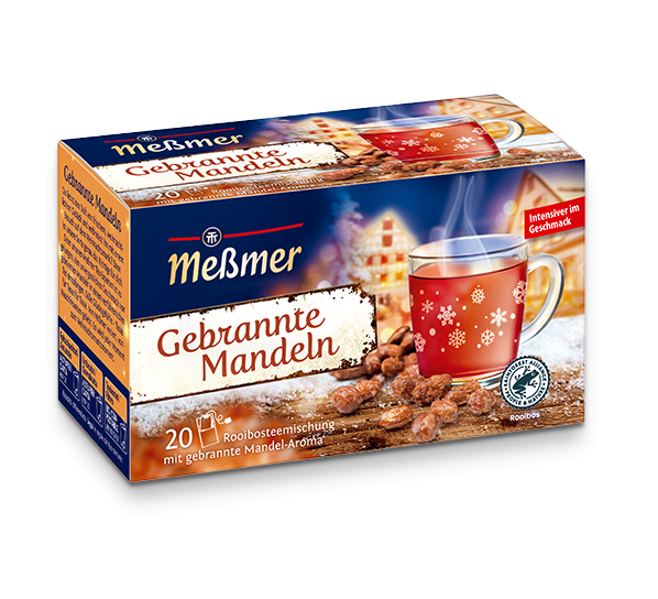Messmer Gebrannte Mandeln Tee Schwarz 20 Teebeutel 40g