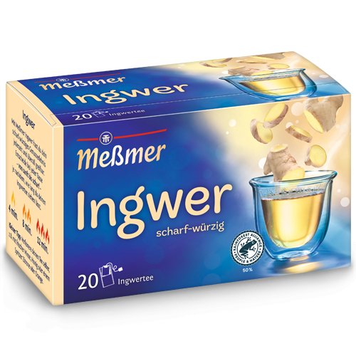 Messmer Ingwer Tee 20 Teebeutel 175g Beutel