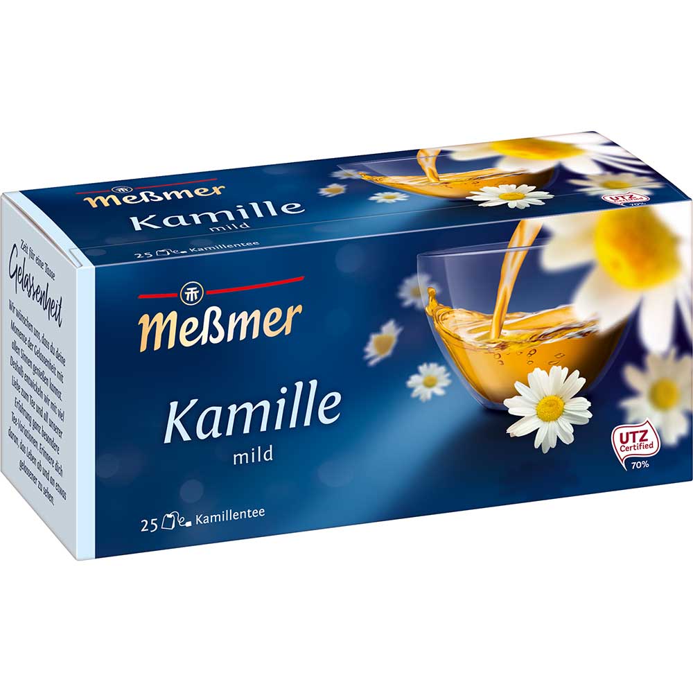 Messmer Kamille Tee 25 Beutel 37,5g natürliche Kräuterteemischung