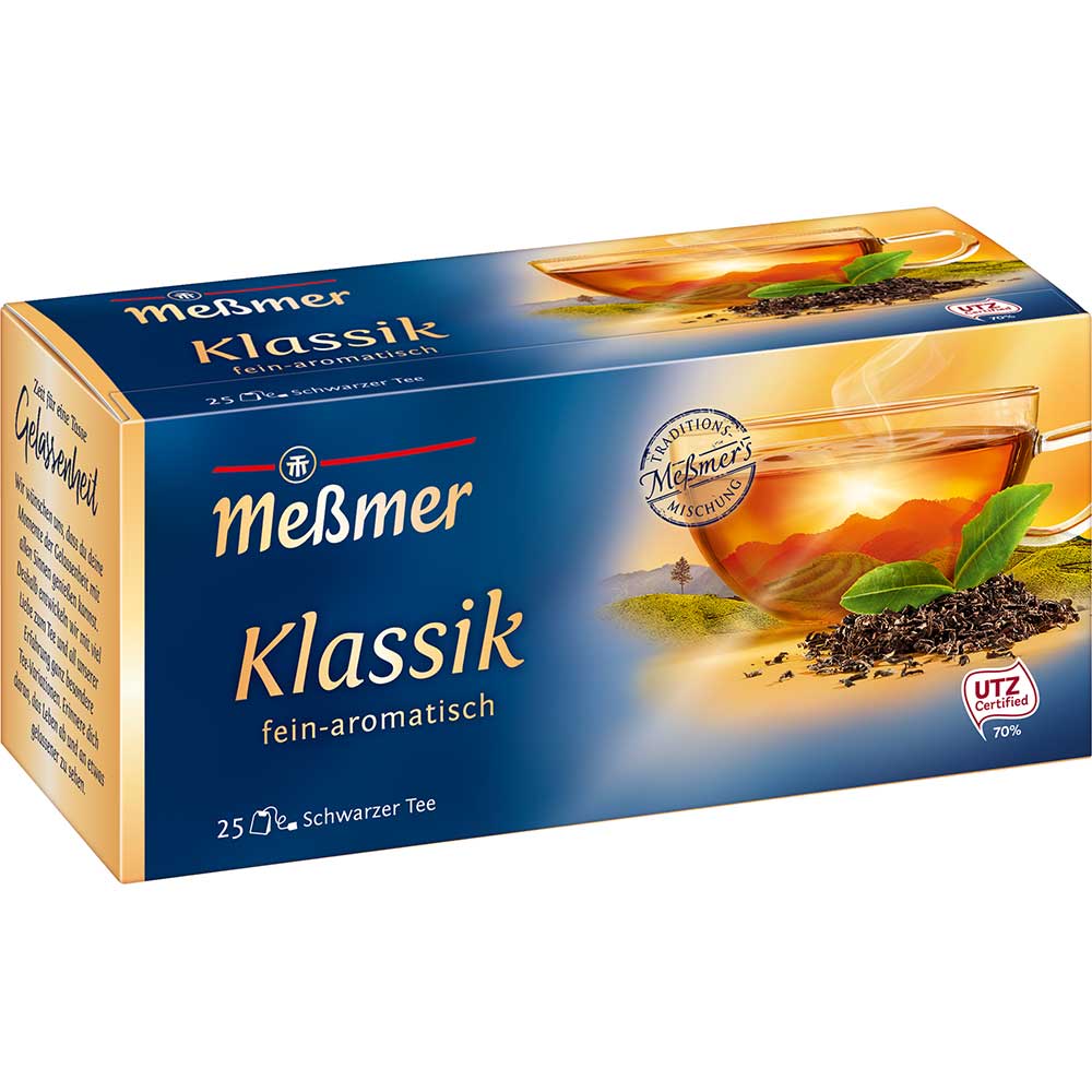 Messmer Klassik Tee 25er Schwarzer Tee 43,75g Packung