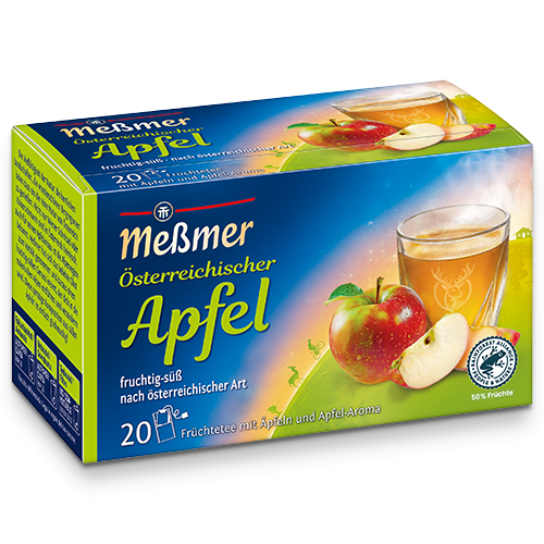 Messmer Österreichischer Apfel Früchtetee mit Äpfeln und Apfel-Aroma 175g