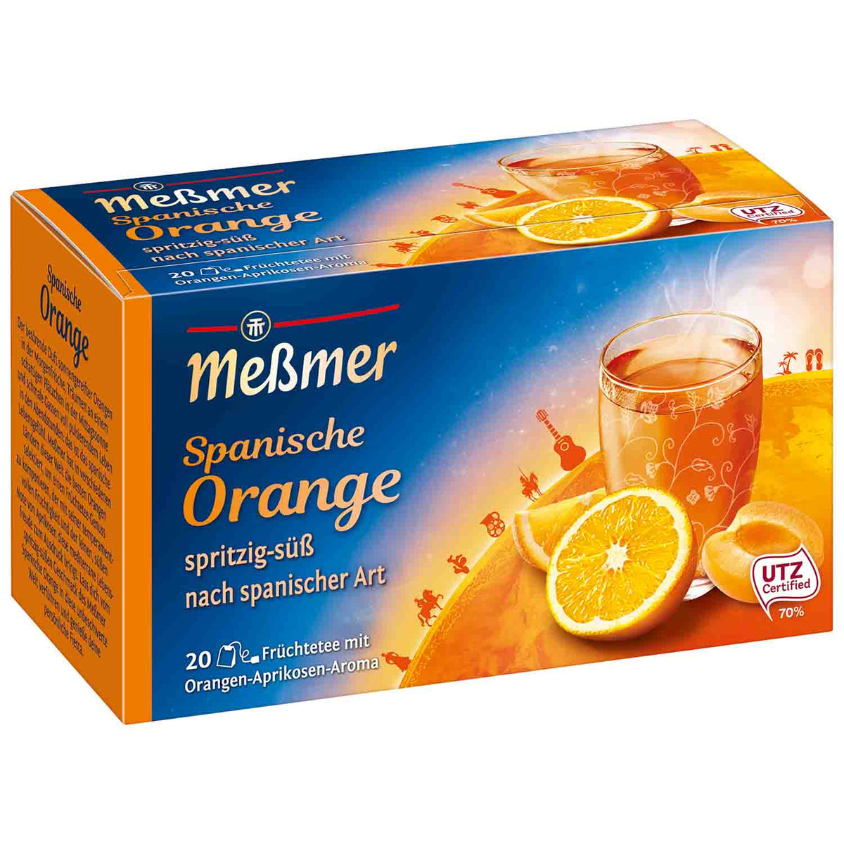 Messmer Spanische Orange Früchtetee 20 Beutel 35g