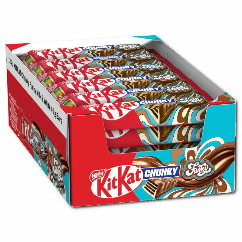 KitKat Chunky Funky Schokoriegel 24x40g – Rückansicht
