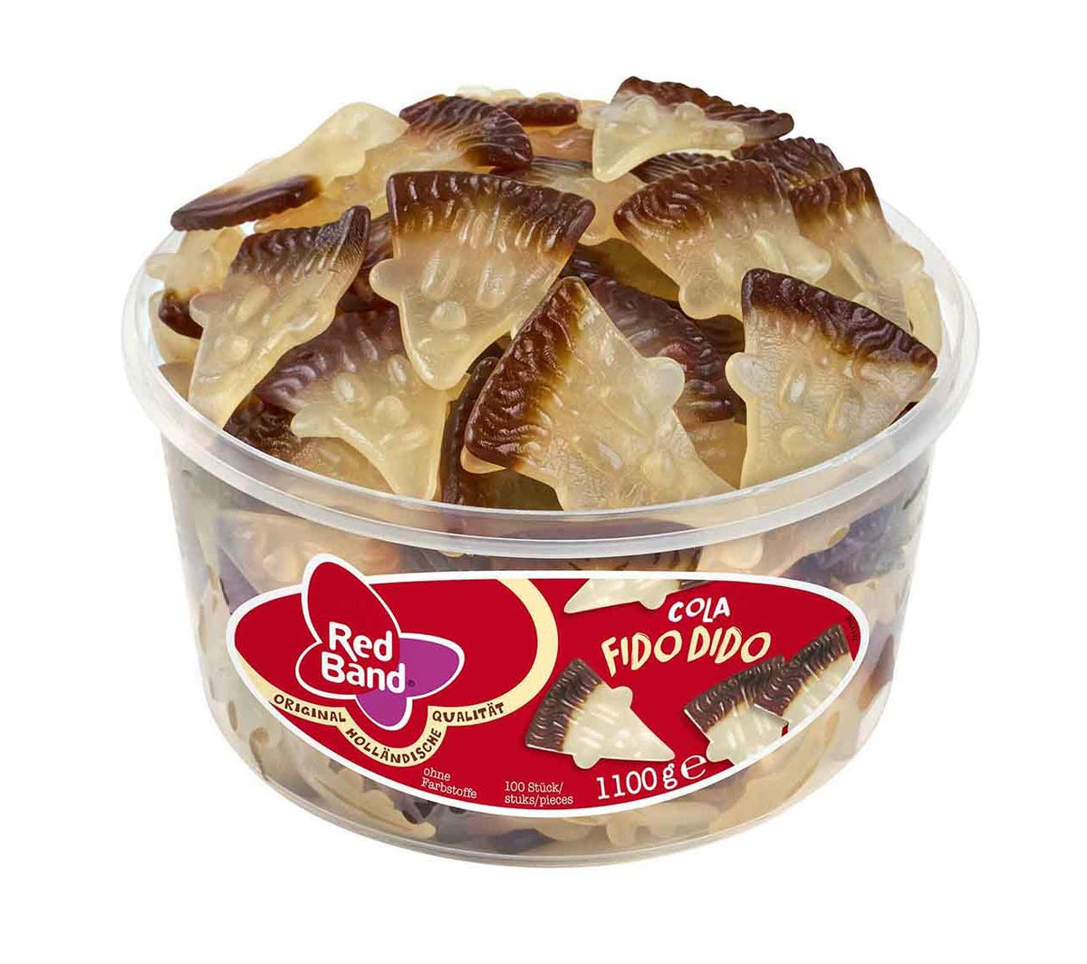 Red Band Fido Dido Cola Fruchtgummi 100 Stück 1100g – Produktansicht