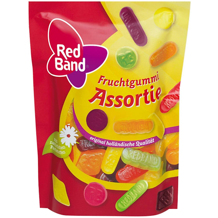 Red Band Fruchtgummi Assortie 200g vegane Fruchtbonbons im Standbeutel