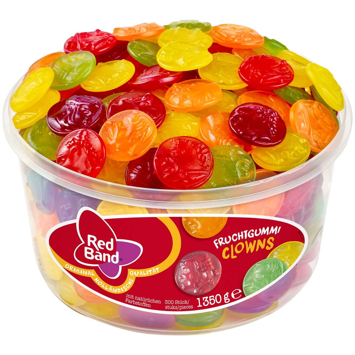 Red Band Fruchtgummi Clowns 300er Pack 1350g mit fruchtigem Genuss – Produktansicht