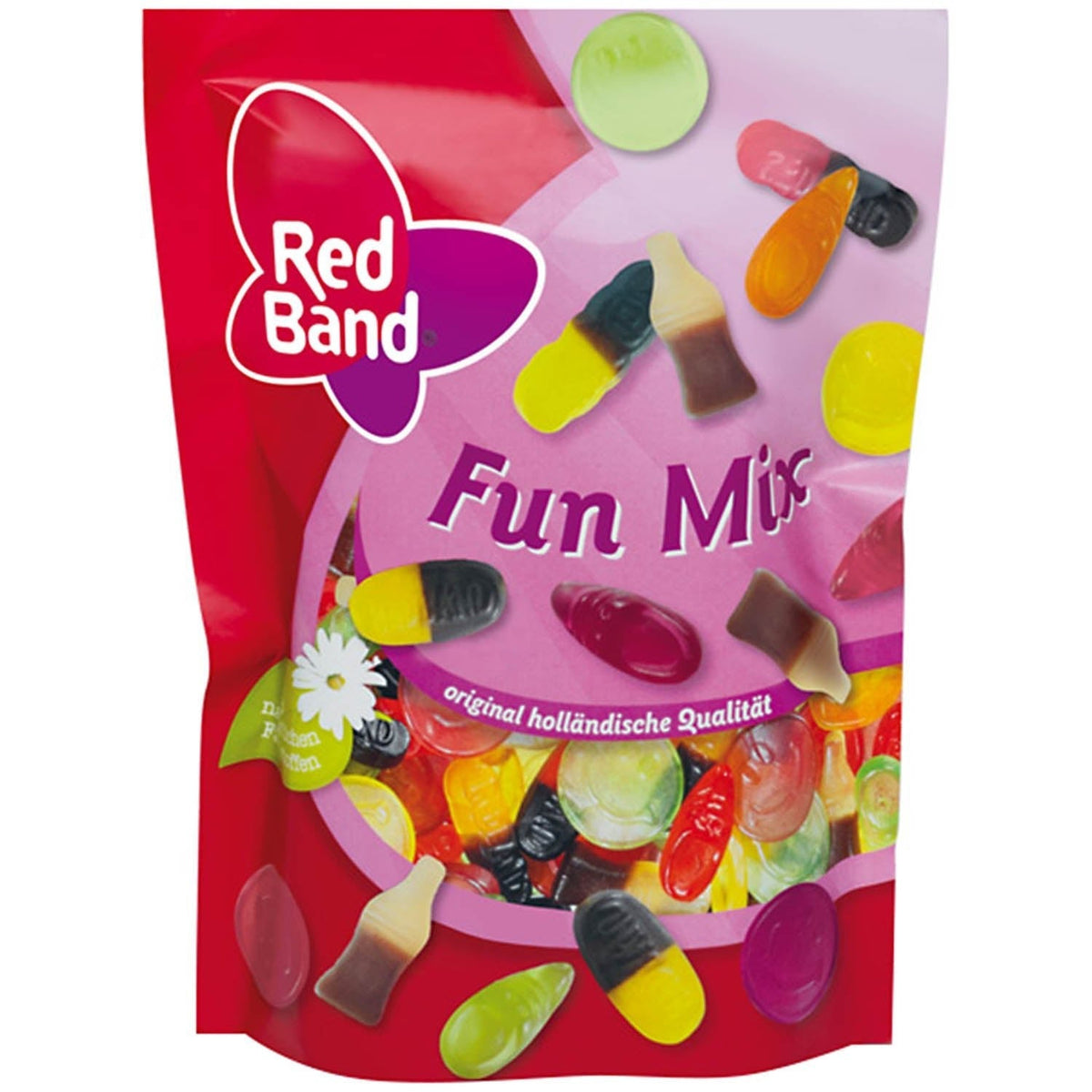 Red Band Fun Mix 200g Fruchtgummi und Lakritz im wiederverschliessbaren Beutel