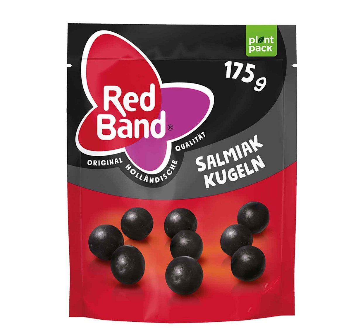Red Band Salmiak Kugeln Schwarz 175g Intensives Salmiak-Lakritz