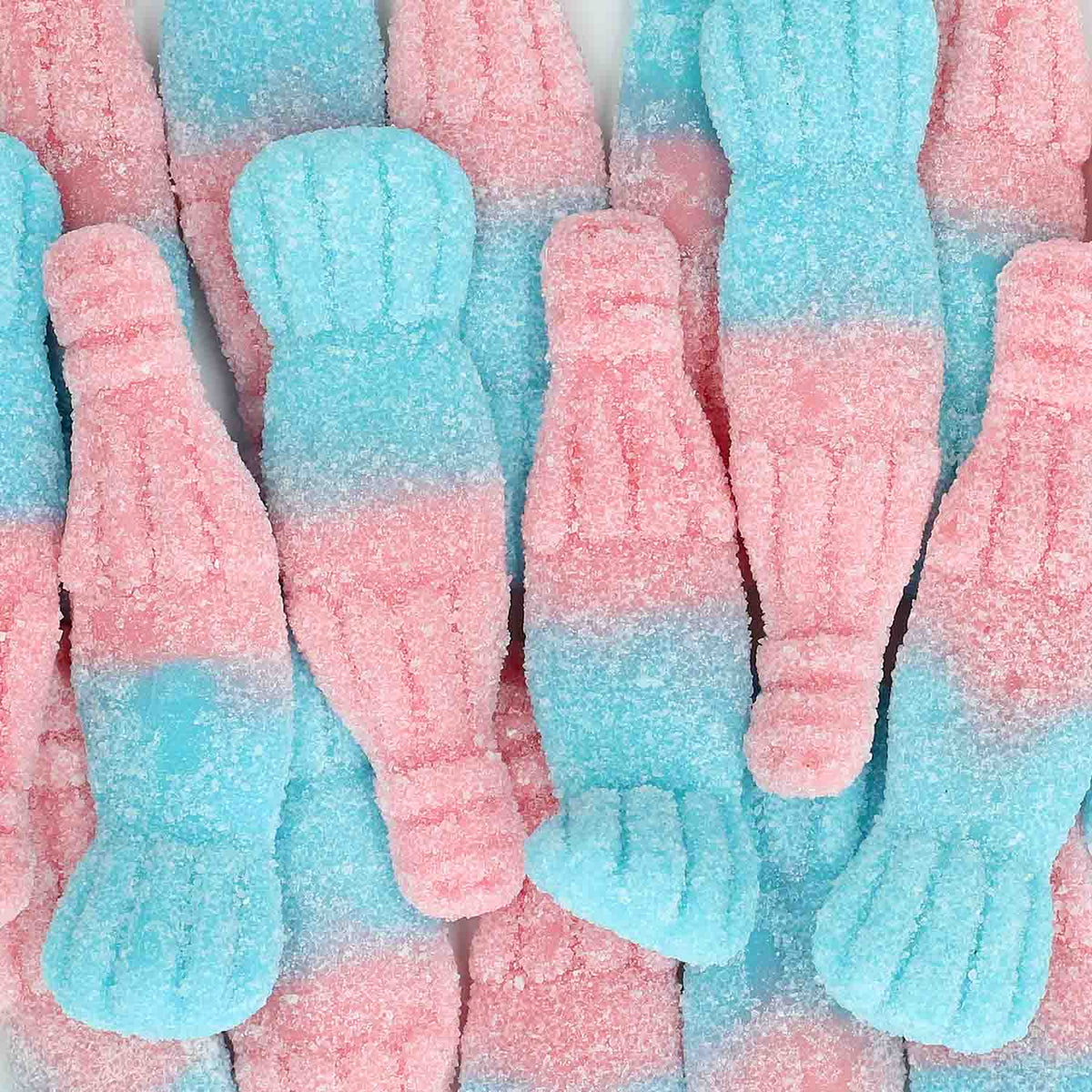 Red Band Bubble Fizz 100er Saure Schaumzucker-Fläschchen 1kg – Detailansicht