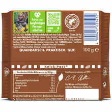 Ritter Sport Knusperkeks Vollmilch-Schokolade 100g Tafel – Detailansicht