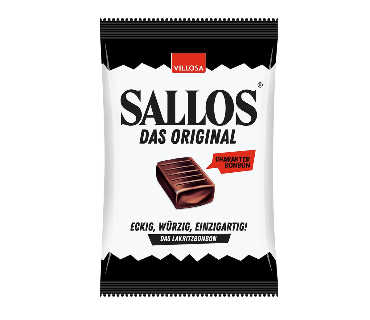 Sallos Das Original extrastarke Hartkaramellen Lakritz 750g – Produktansicht