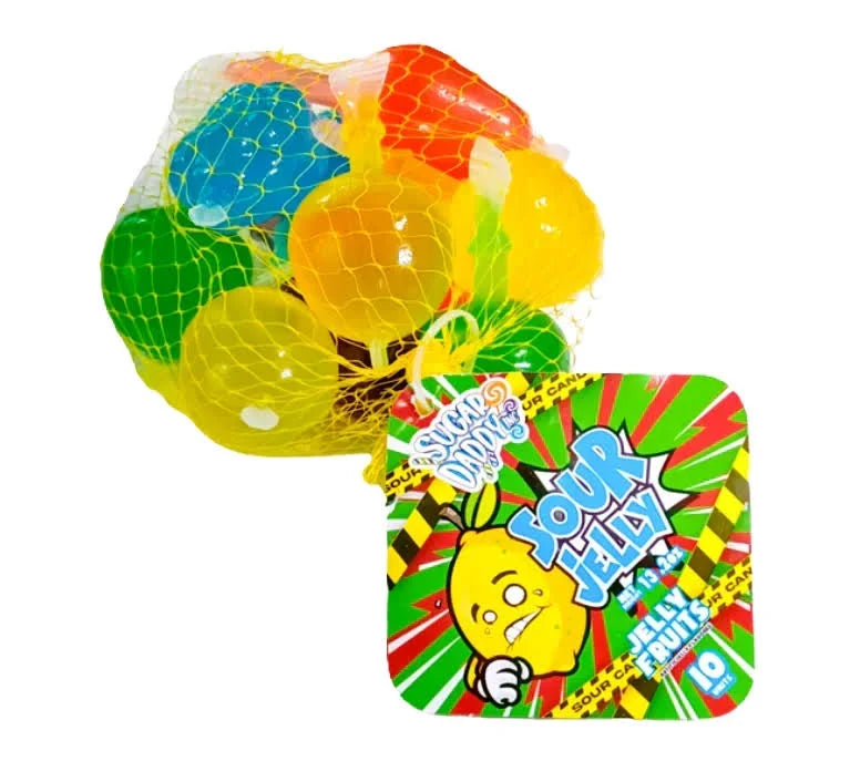 Sugar Daddy Fruchtgummi Fruit Shaped Jelly Fruits Sauer 315g Netz – Produktansicht