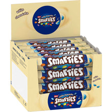 Smarties White Chocolate Schokolade Weiss 120g Packung – Detailansicht