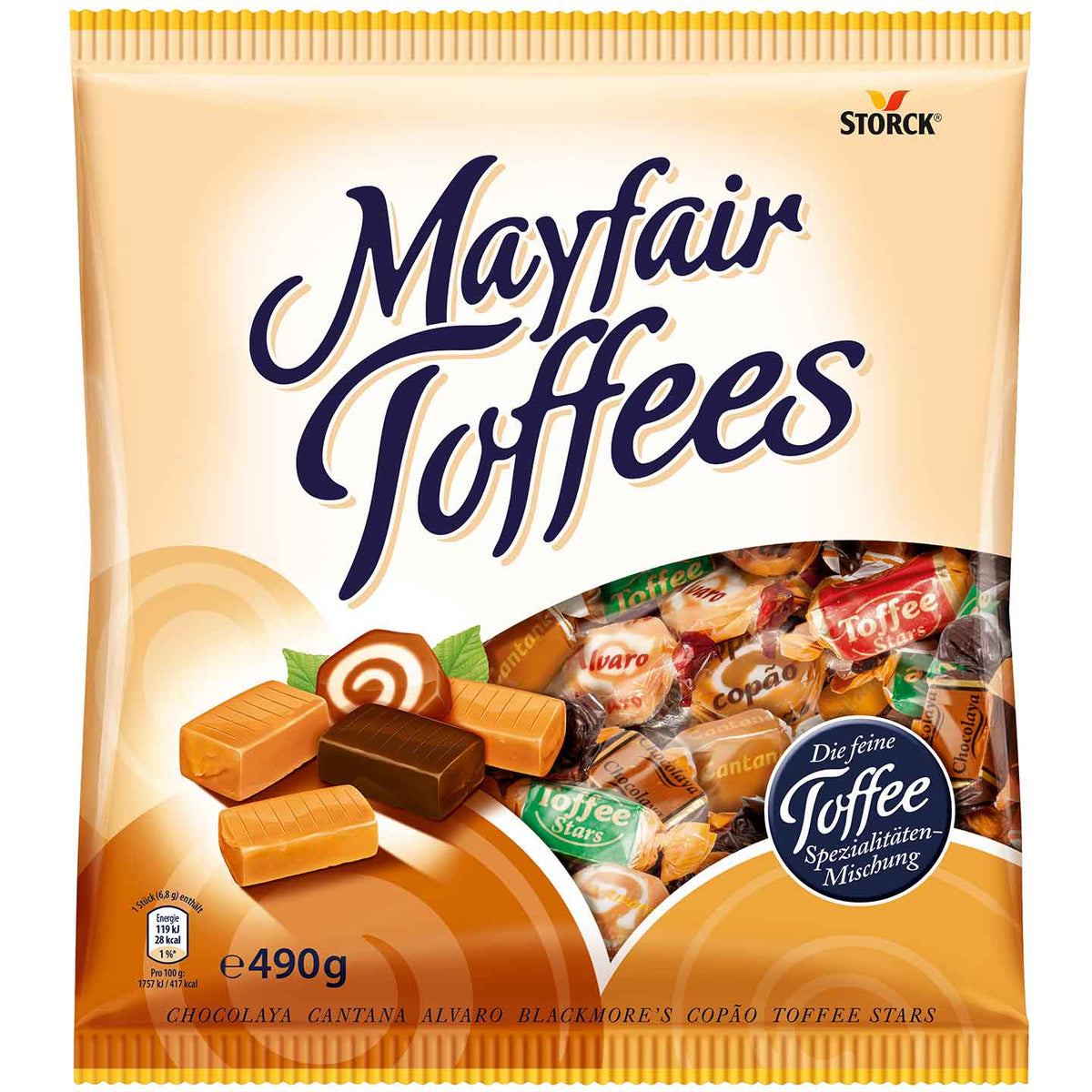 Storck Mayfair Toffees Bonbons 490g Beutel – Produktansicht