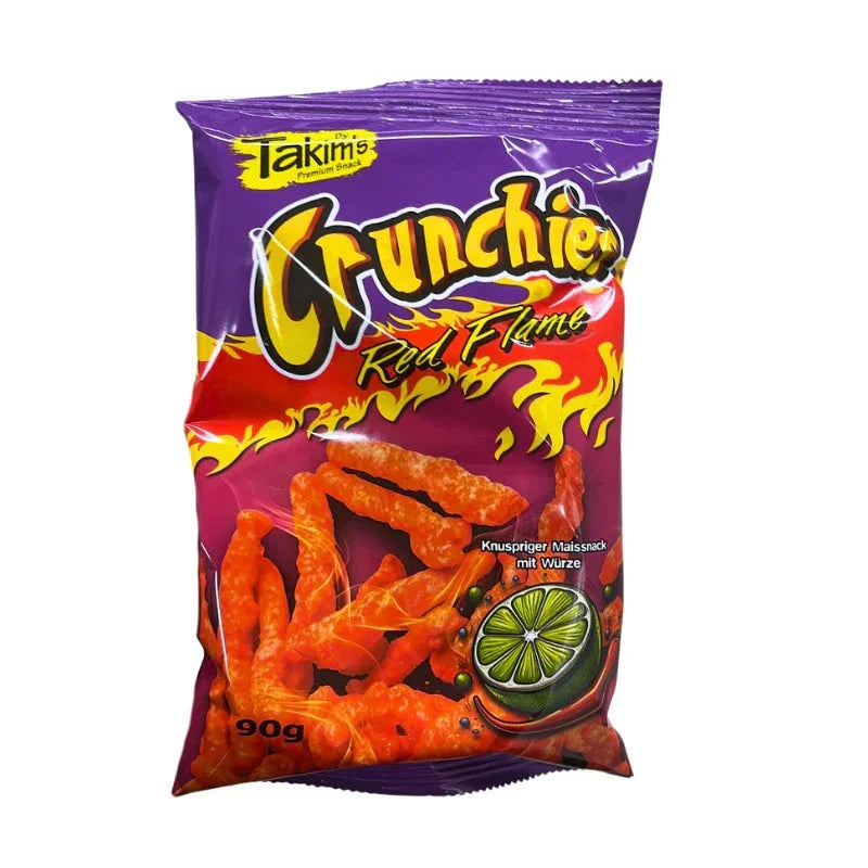 Takims Crunchies Red Flame würzig scharfe Chips 90g