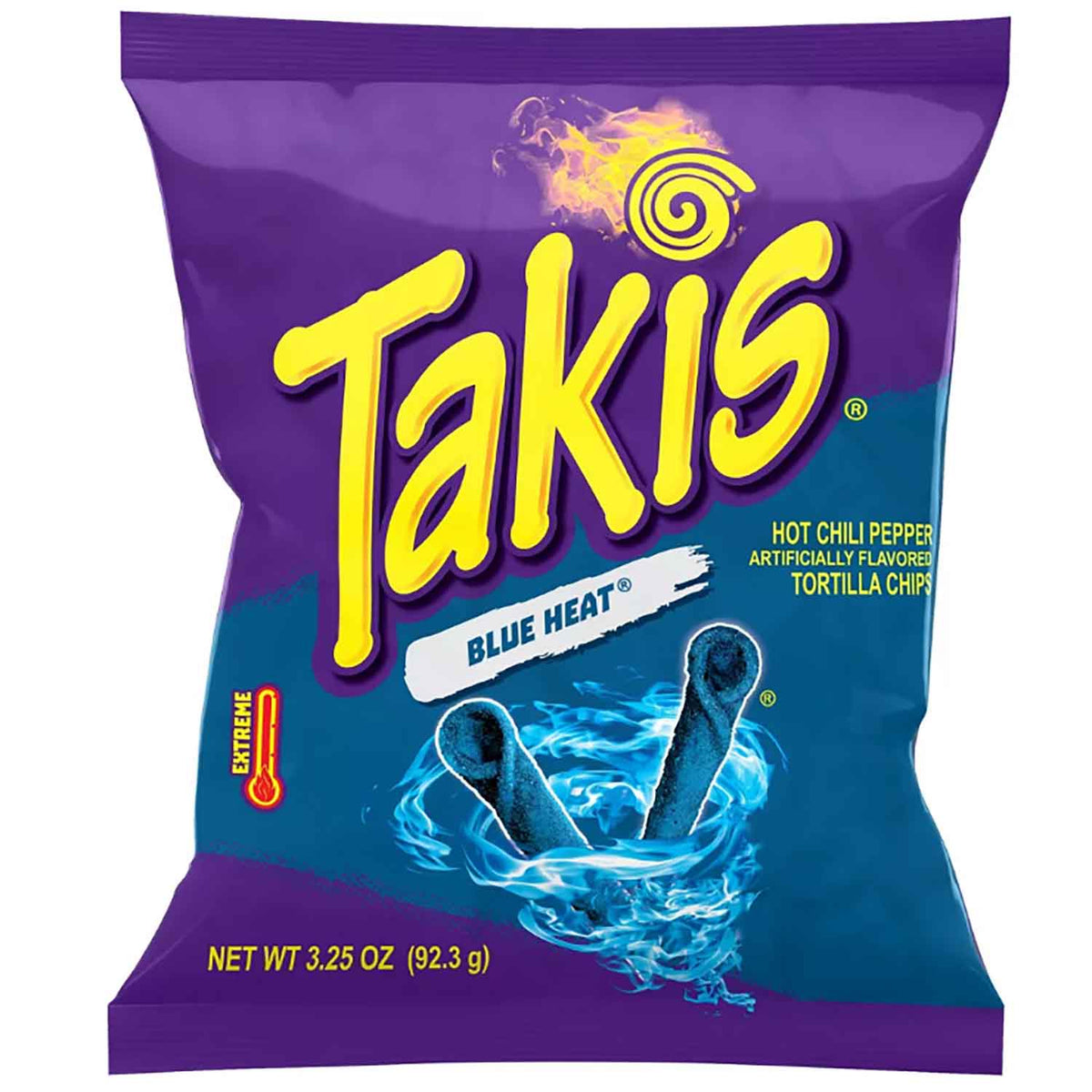 Takis Blue Heat Chips 100g feurig scharfe blaue Maischips aus Mexiko