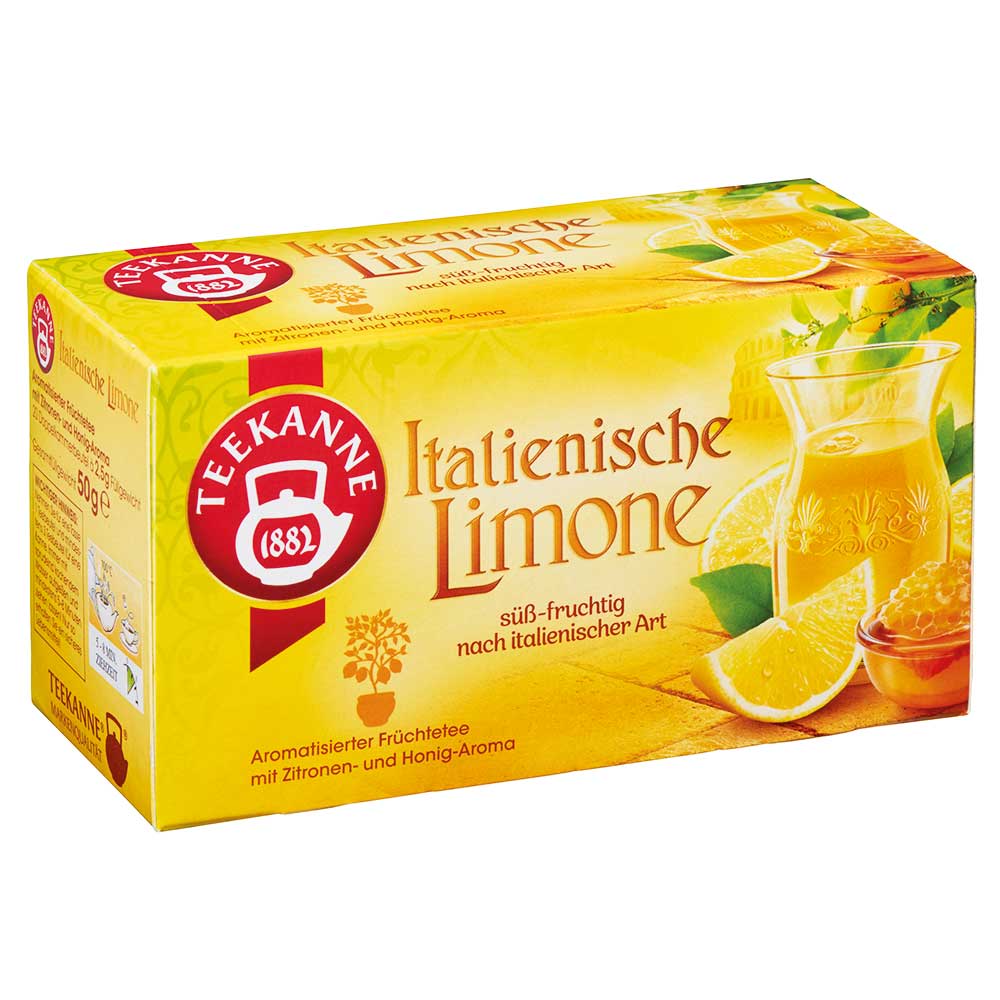 Teekanne Italienische Limone Früchtetee 20 Beutel 50g