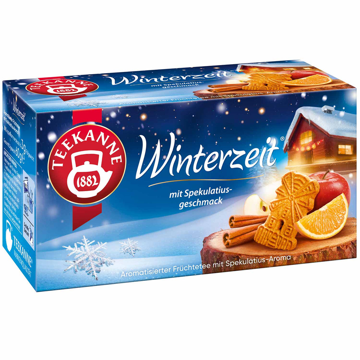 Teekanne Winterzeit Früchtetee 20 Beutel 50g mit Spekulatiusgeschmack