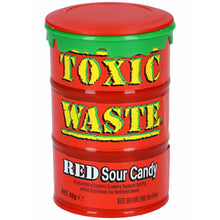 Toxic Waste Red Sour Candy 42g in wiederverschliessbarer Kunststoff-Dose – Produktansicht