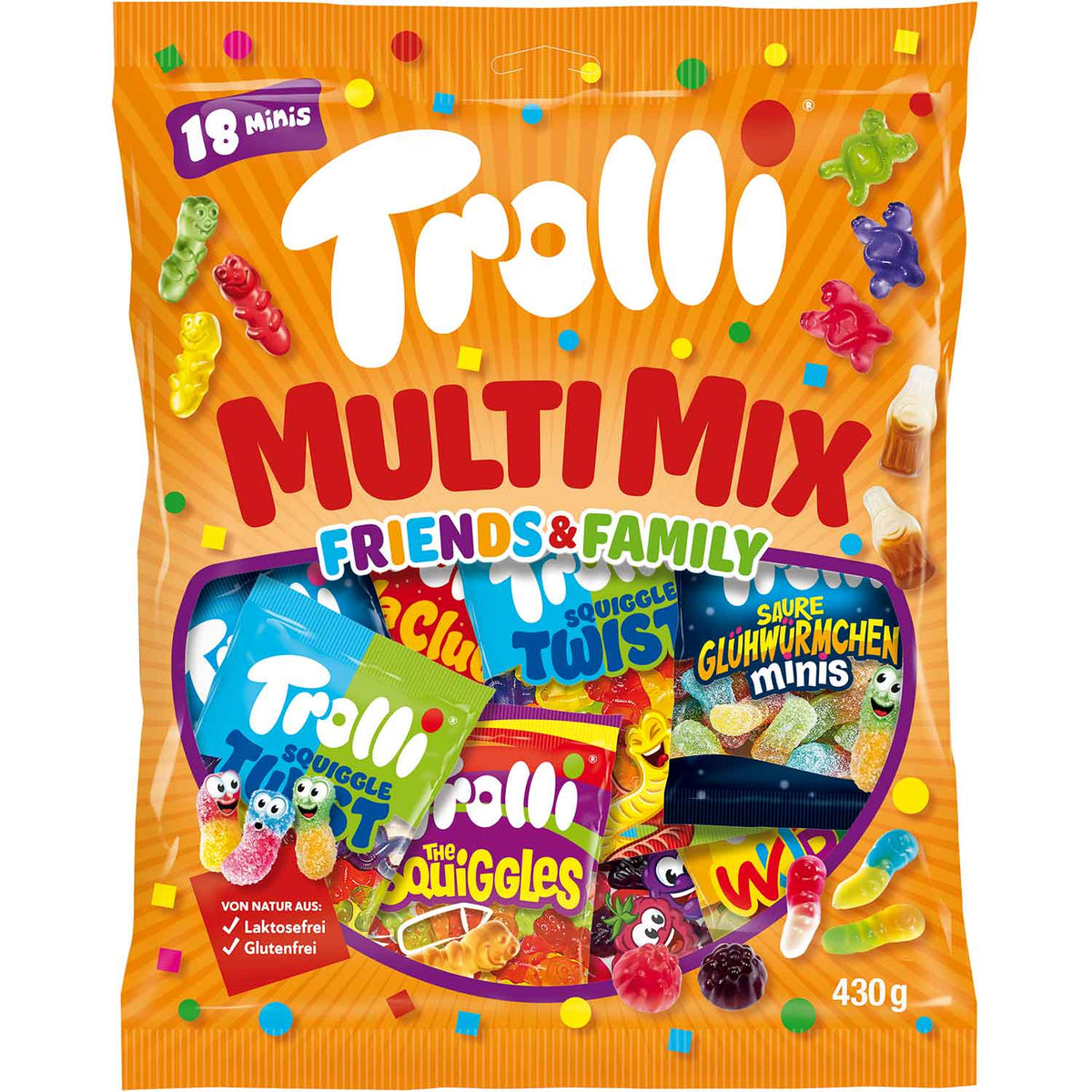 Trolli Multi Mix Friends & Family Fruchtgummi 430g Familienpackung