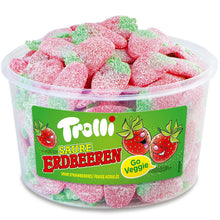 Trolli Sour Strawbies Saure Erdbeeren 150 Stk Gummibonbons 175g – Produktansicht
