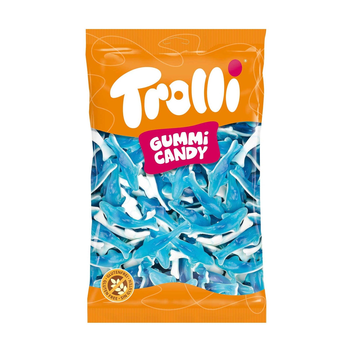 Trolli Haifische 1kg Schaumzucker Fruchtgummi weiss