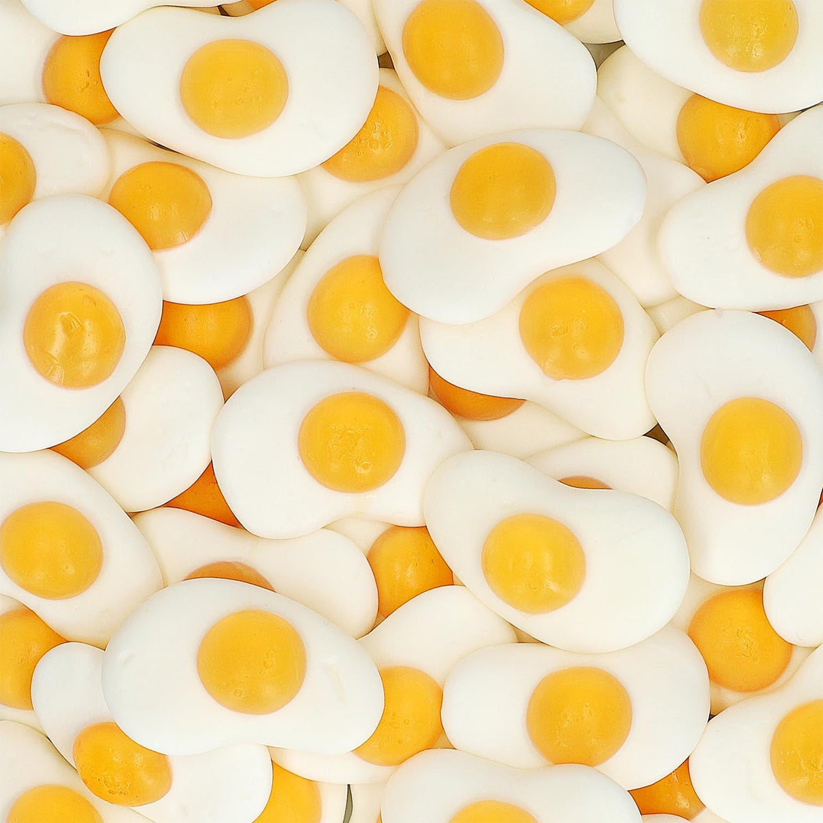 Trolli Spiegeleier Schaumzucker Fruchtgummi Weiss 1kg – Detailansicht