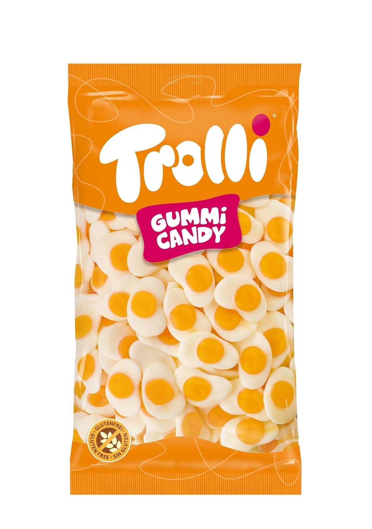 Trolli Spiegeleier Schaumzucker Fruchtgummi Weiss 1kg – Produktansicht