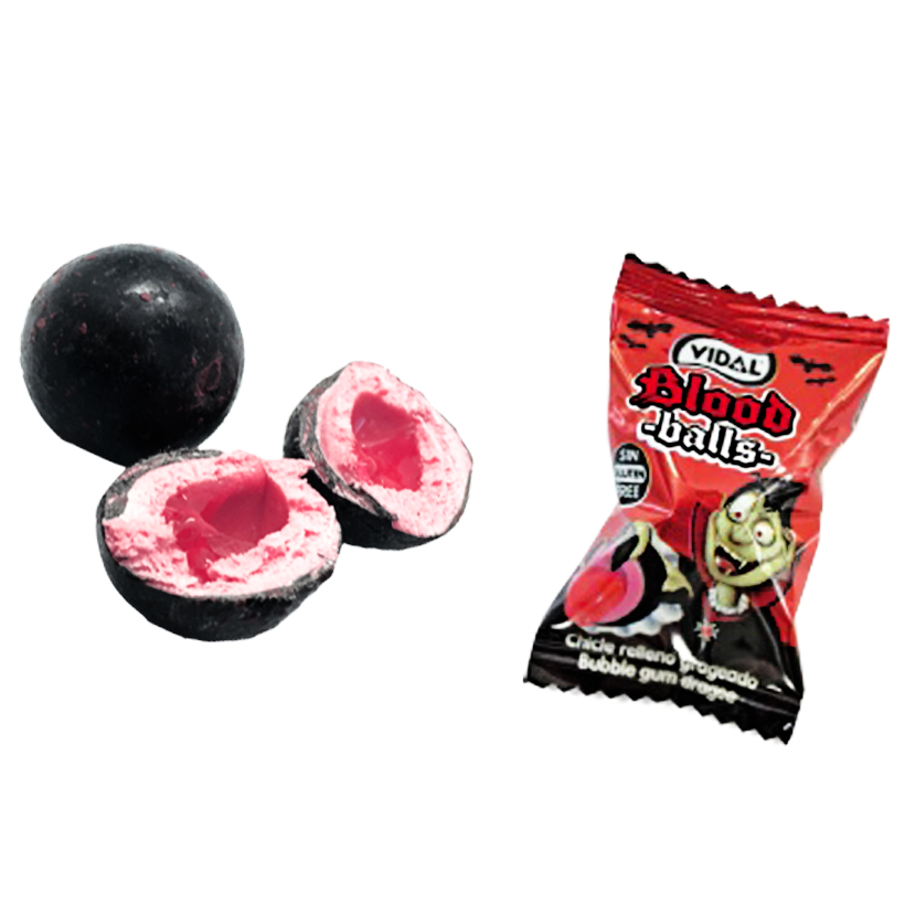 Vidal Blood Balls Kaugummidragees 200 Stück Fruchtig Zuckerfrei – Detailansicht