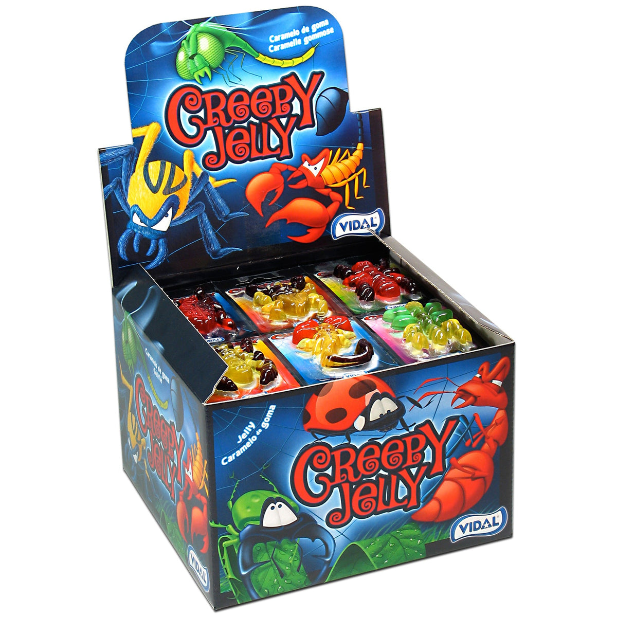 Vidal Creepy Jelly 6x11g Fruchtgummis in Insektenform – Detailansicht