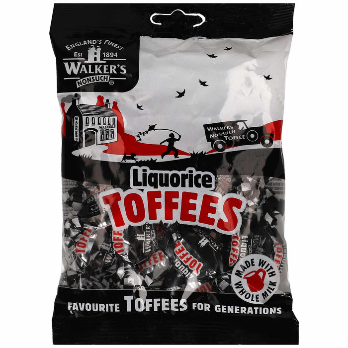 Walkers Nonsuch Liquorice Toffees 150g weiche Lakritzbonbons