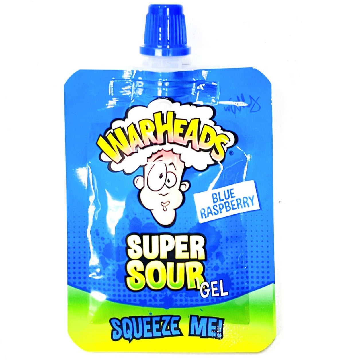 Warheads Super Sour Gel Blue Raspberry fruchtiges Säure-Gel 20g
