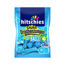 Hitschies Saure Drachenzungen Brizzl Bälle blau 100g – Produktansicht