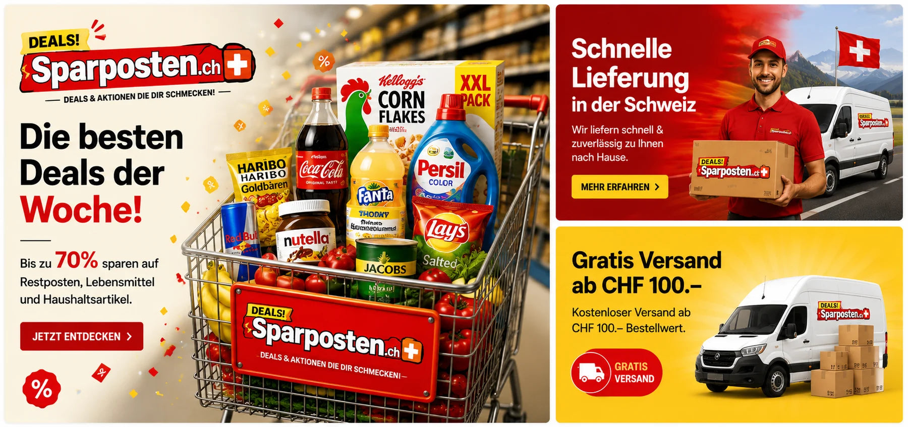 Die besten Deals der Woche bei Sparposten.ch