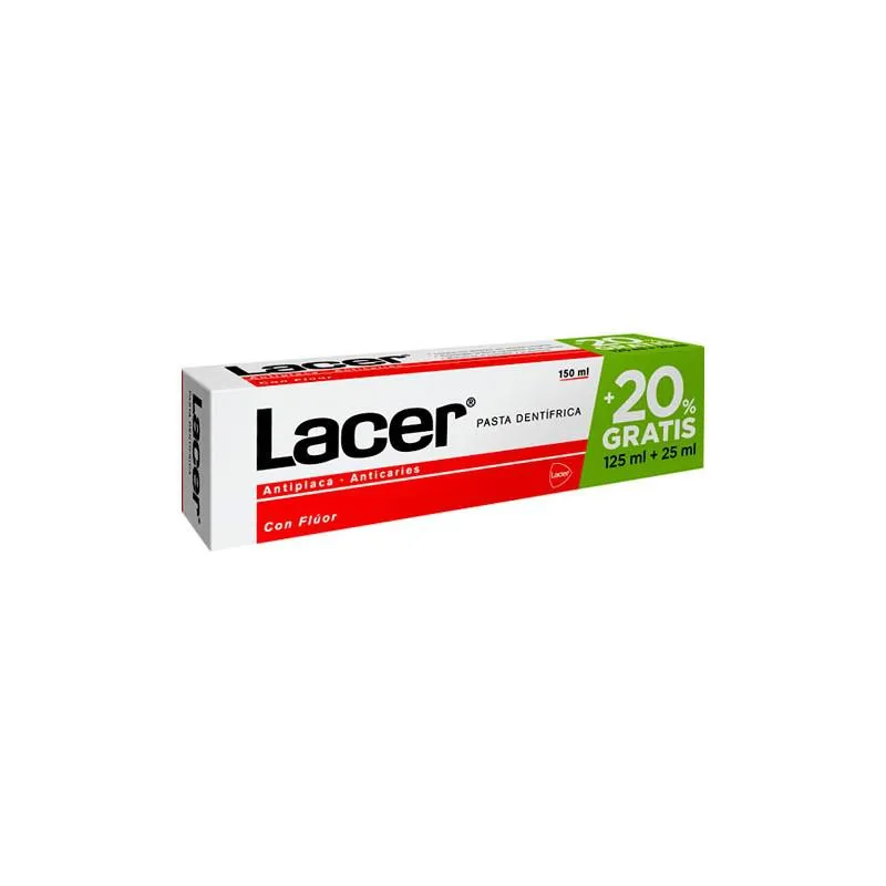 Lacer Pasta Dental 125 Zahnpasta mit 25ml Gratis Tubenabbildung kaufen Schweiz