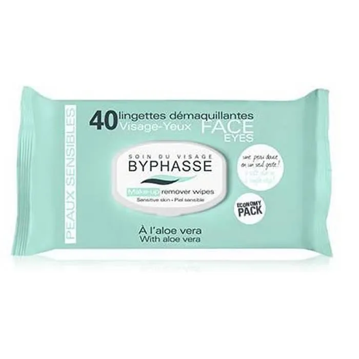 Byphasse Makeup Remover Wipes Aloe Vera Sensitive Skin Packung mit 40 Tüchern kaufen Schweiz
