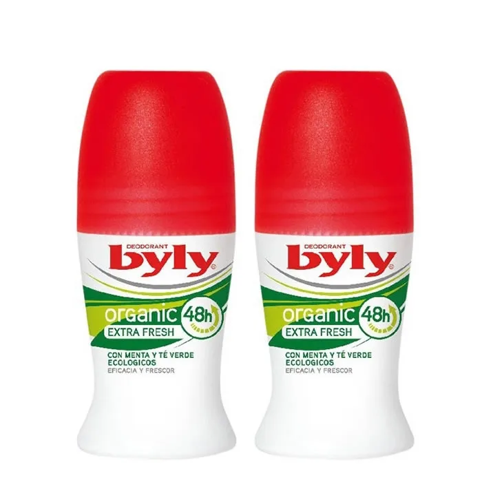 Byly Organic Extra Fresh Desodorant Roll On 2x50ml Verpackung kaufen Schweiz