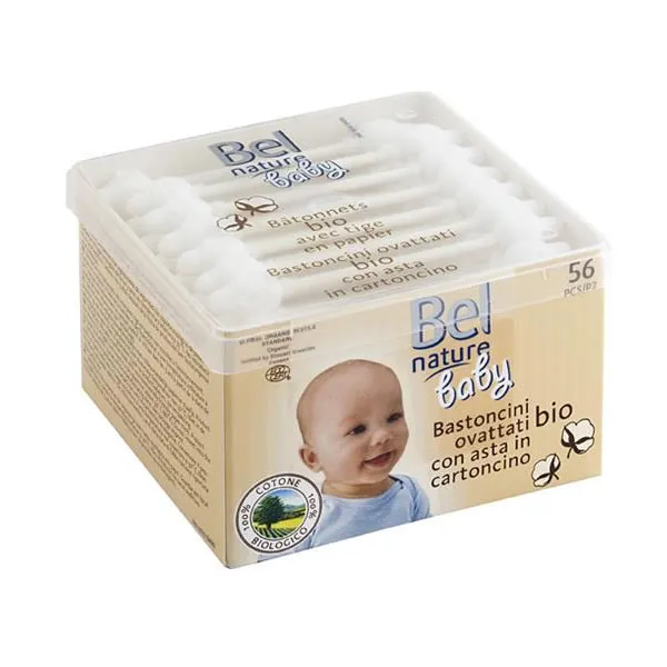 Bel Nature Safety Cotton Buds 56 Stück Wattestäbchen Verpackung kaufen Schweiz