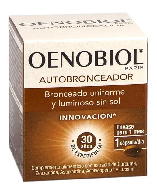 Packung 30 Cápsulas Autobronceadoras Oenobiol für natürliche Bräune kaufen Schweiz
