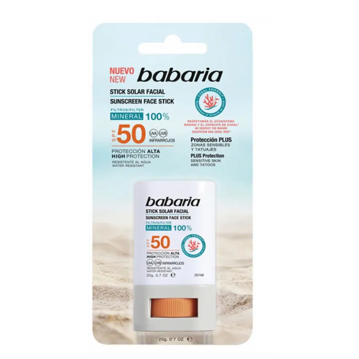 Babaria Sunscreen Face Stick SPF50 20g – Sonnenschutz Gesicht kaufen Schweiz