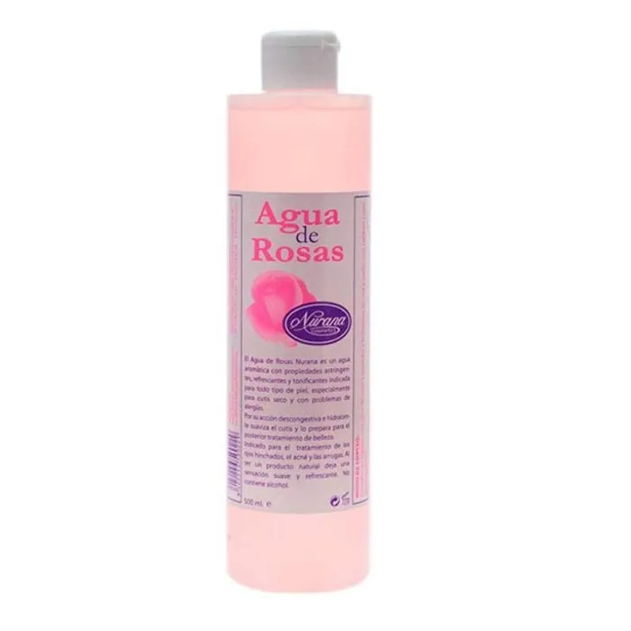 Flasche Nurana Rosenwasser 500ml mit natürlichem Pflegeprodukt kaufen Schweiz
