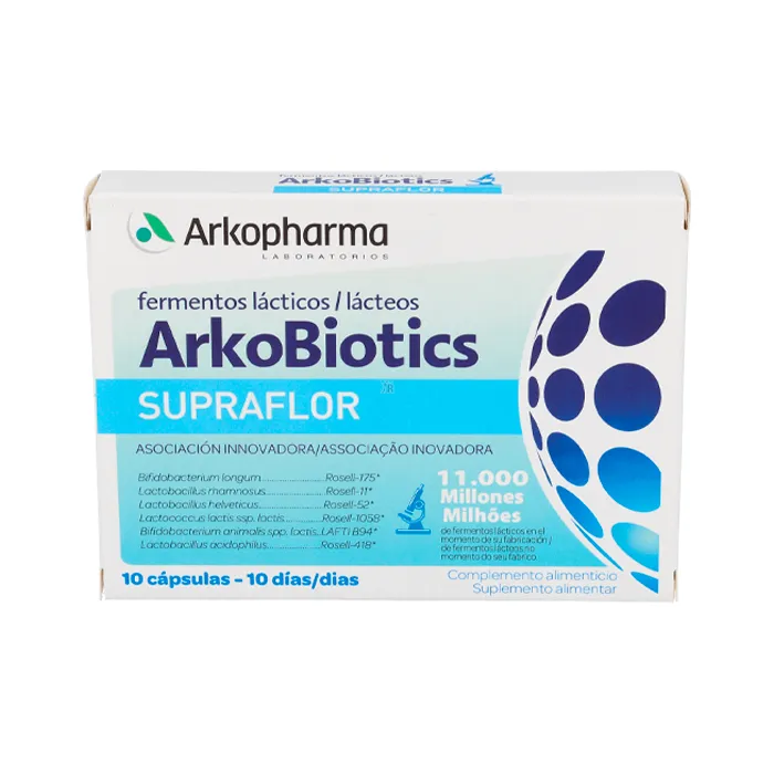 Arkopharma Arkobiotics Supraflor 10 Kapseln Verpackung kaufen Schweiz