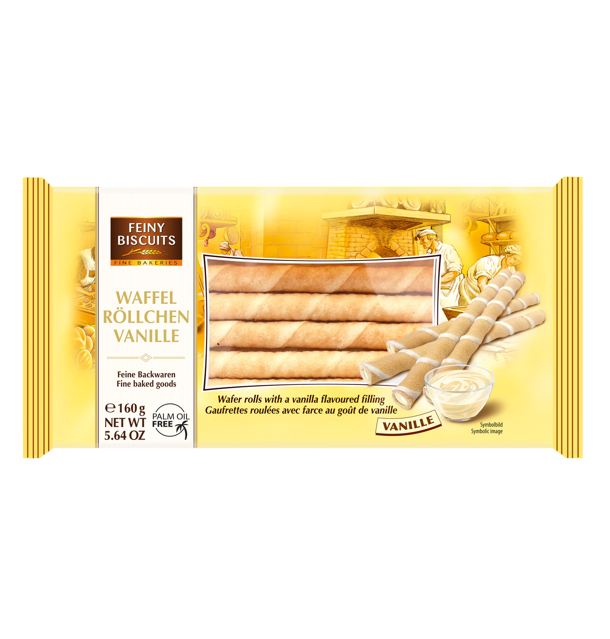 Feiny Biscuits Waffelröllchen Vanille 200g