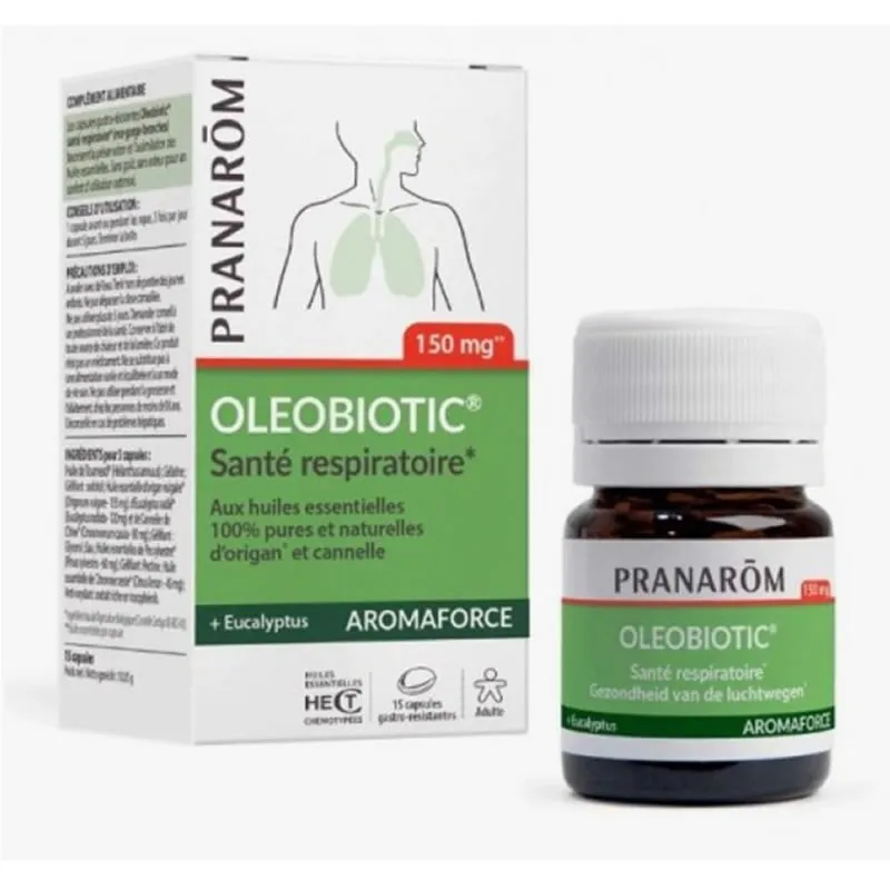 PRANARÔM Aromaforce Oleobiotic 15 Kapseln Packung kaufen Schweiz